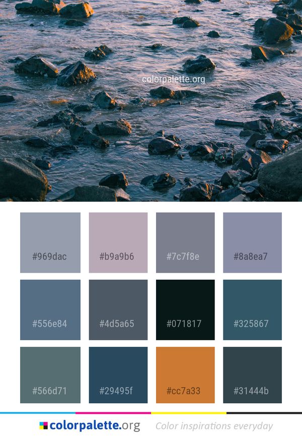 Water Sea Body Of Color Palette