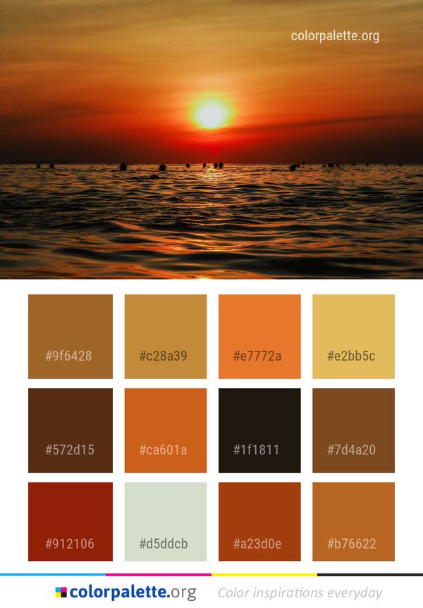 Horizon Sky Sunset Color Palette