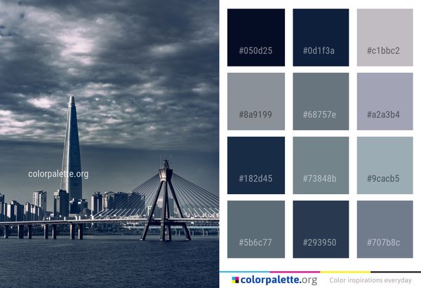 Landmark Bridge Skyscraper Color Palette