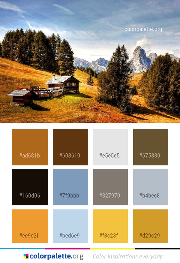 Mountainous Landforms Nature Mountain Range Color Palette