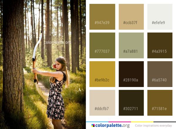 Nature Tree Woodland Color Palette