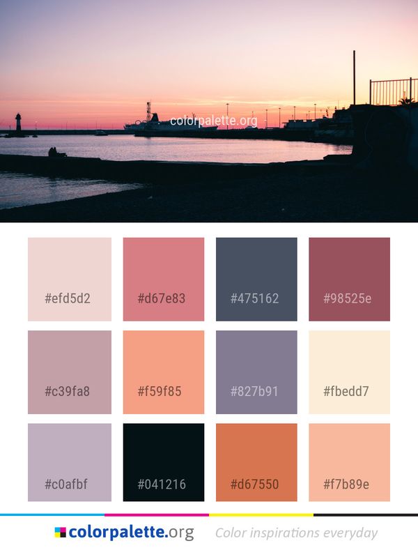Sea Sunset Sky Color Palette