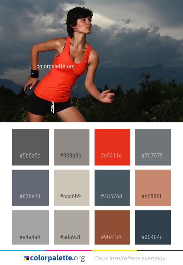 Sky Muscle Black Hair Color Palette