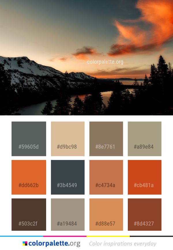 Sky Nature Reflection Color Palette