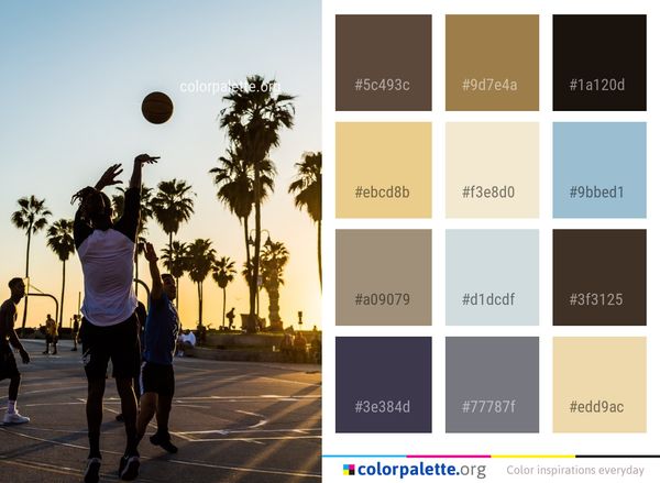 Sky Tree Vacation Color Palette