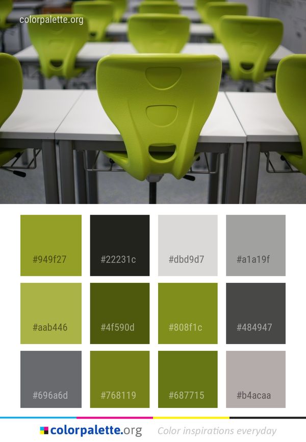 Green Furniture Product Color Palette