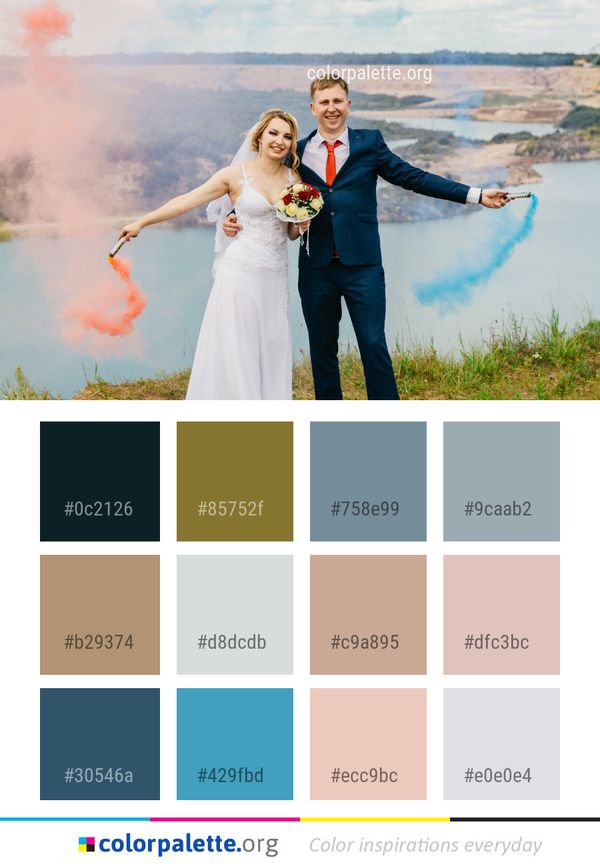 Photograph Bride Wedding Color Palette