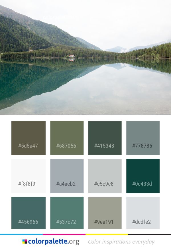 Reflection Lake Water Color Palette