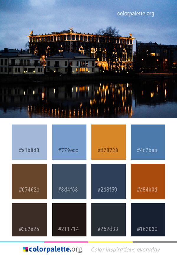 Reflection Water Landmark Color Palette