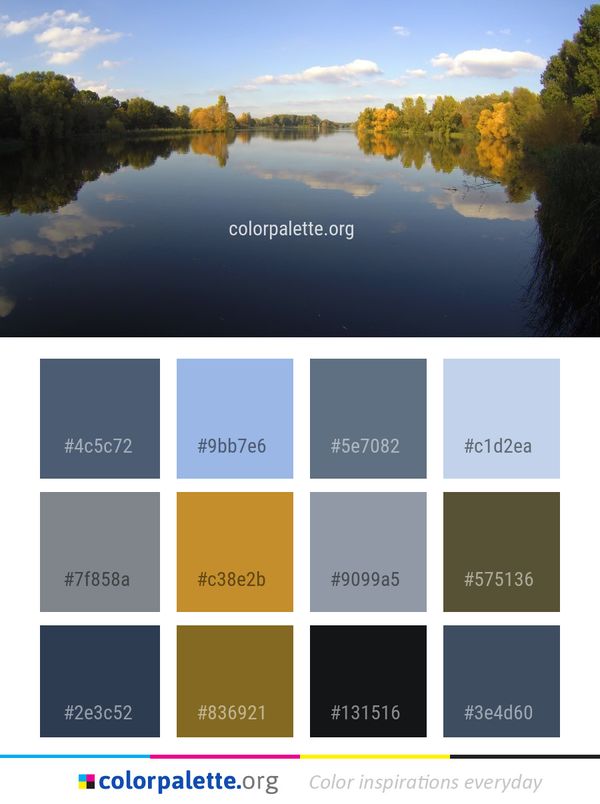 Reflection Waterway Water Color Palette
