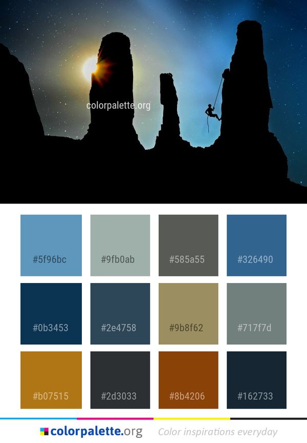 Sky Atmosphere Night Color Palette