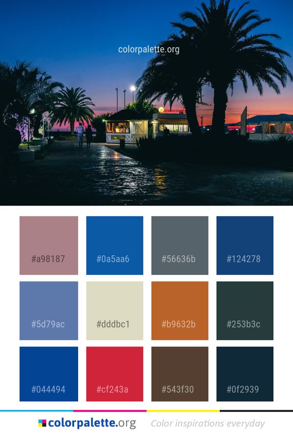 Sky Body Of Water Reflection Color Palette