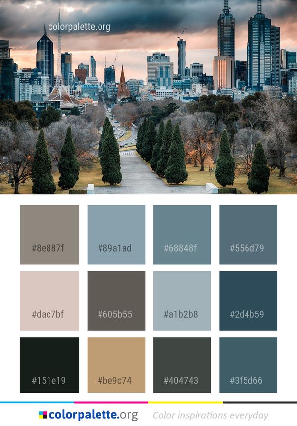 Cityscape City Urban Area Color Palette