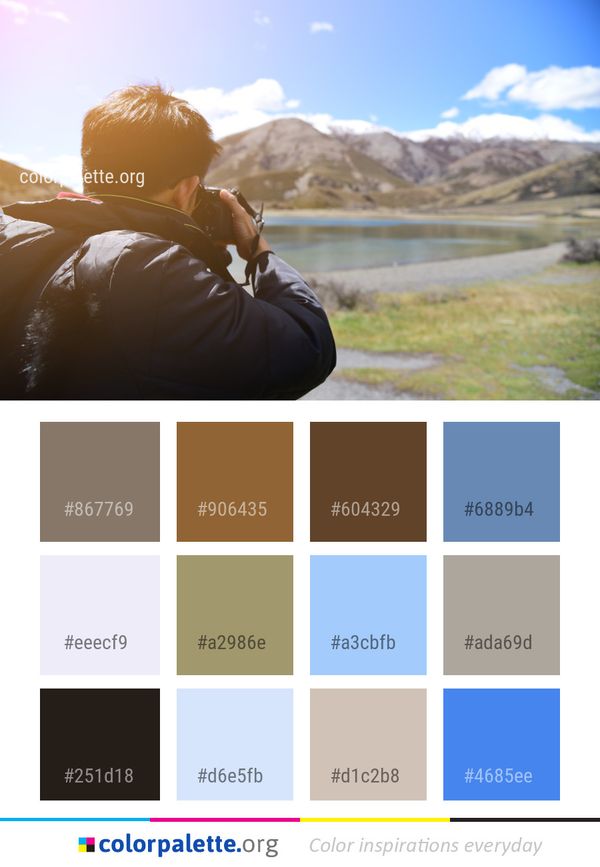 Mountainous Landforms Sky Mountain Color Palette