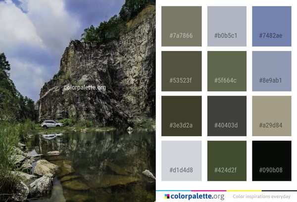 Nature Reflection Water Color Palette