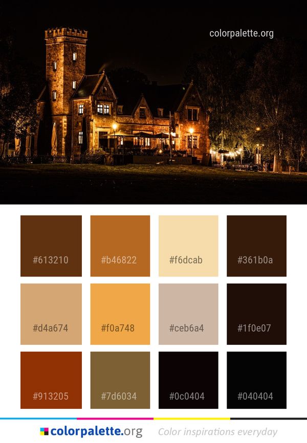Night Town Lighting Color Palette
