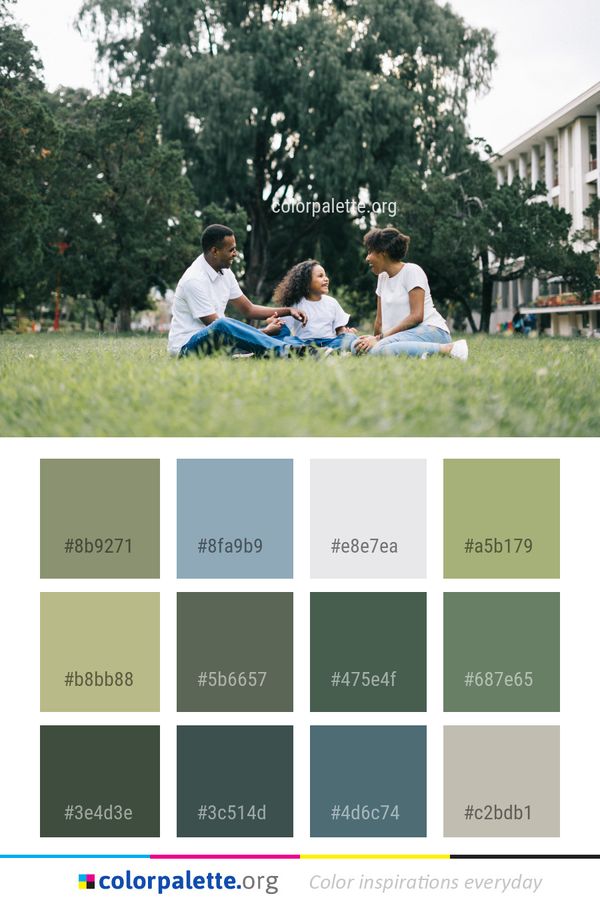 People Photograph Green Color Palette