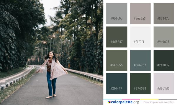 Photograph Clothing Road Color Palette