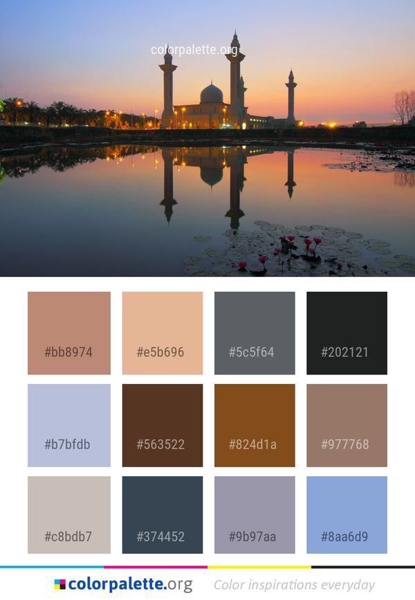 Reflection Landmark Sky Color Palette