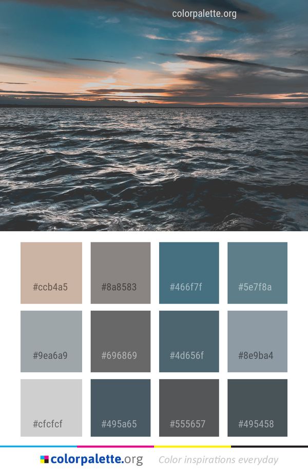 Sea Horizon Sky Color Palette