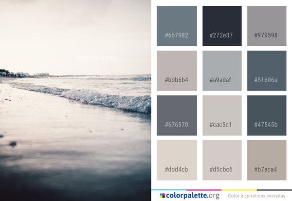 Sea Horizon Water Color Palette