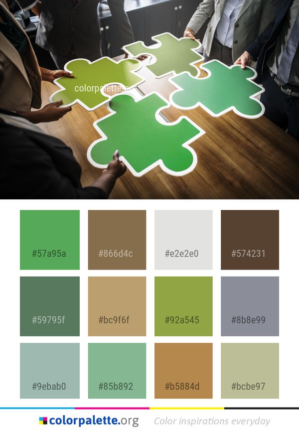 Green Gambling Color Palette