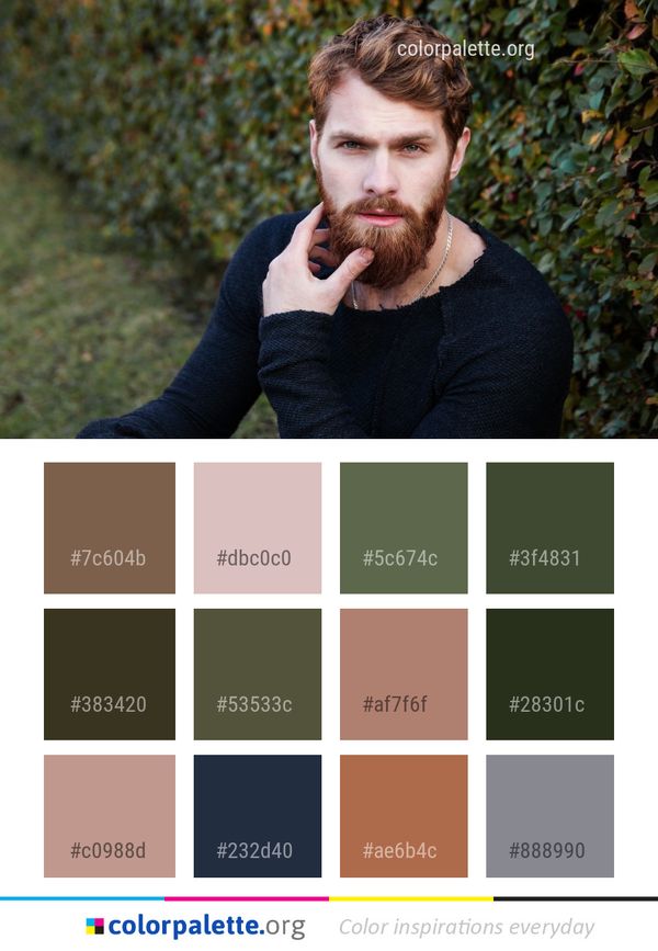 Hair Facial Beard Color Palette