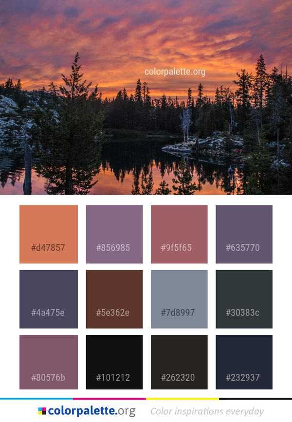 Reflection Sky Nature Color Palette