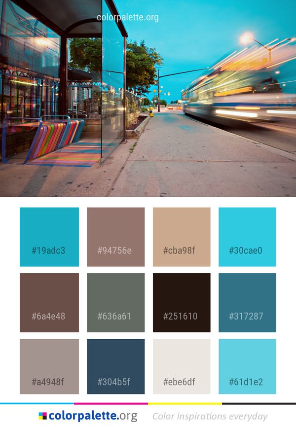 Urban Area Metropolitan Sky Color Palette