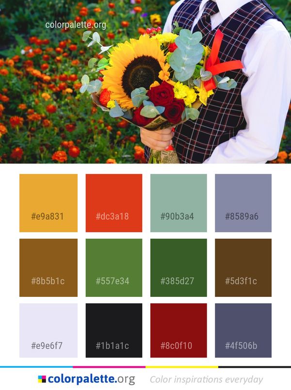 Flower Plant Floristry Color Palette
