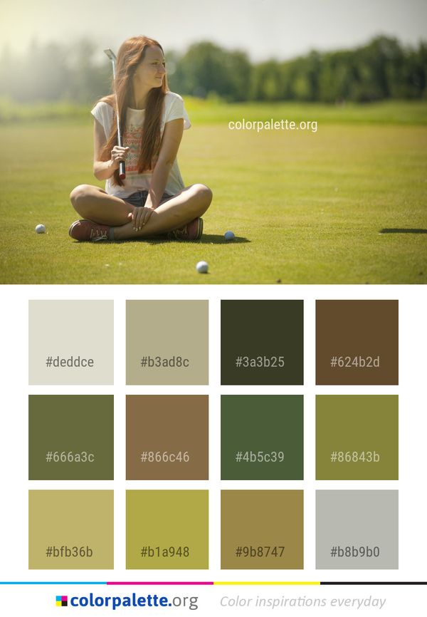 Green Nature Yellow Color Palette