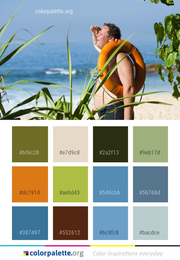 Green Plant Vacation Color Palette