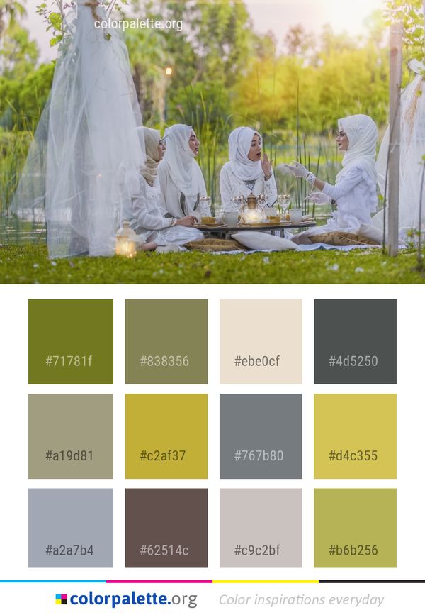 Photograph Bride Flower Color Palette