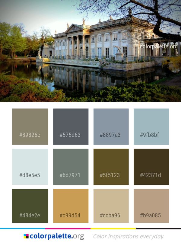 Reflection Waterway Water Color Palette