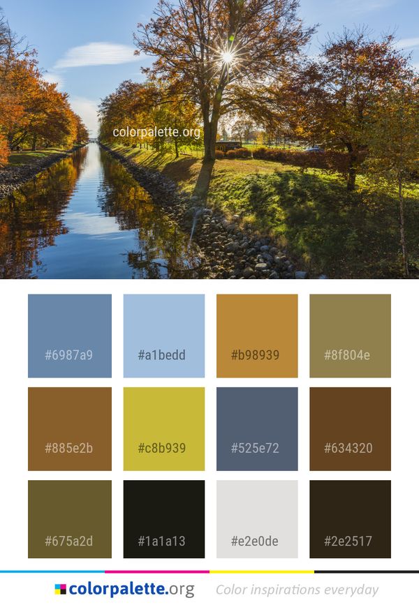 Reflection Waterway Water Color Palette
