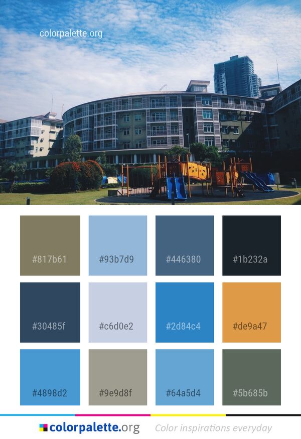 Blue Sky City Color Palette