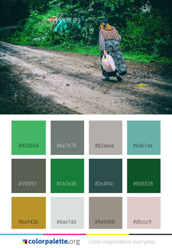 Green Vertebrate Tree Color Palette