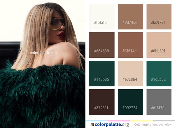 Hair Fur Clothing Color Palette