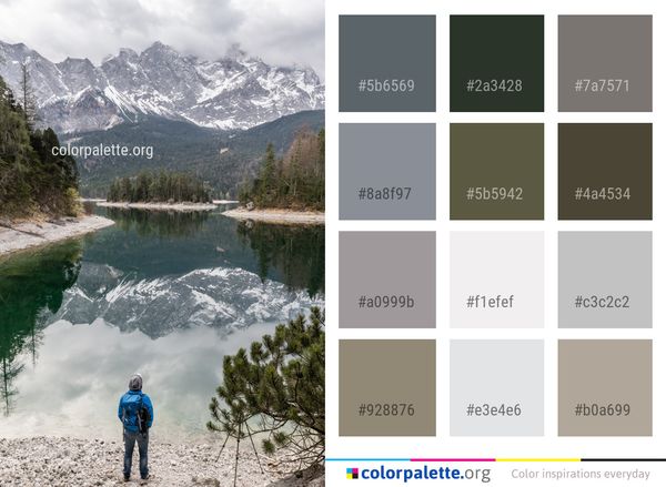 Reflection Nature Water Color Palette