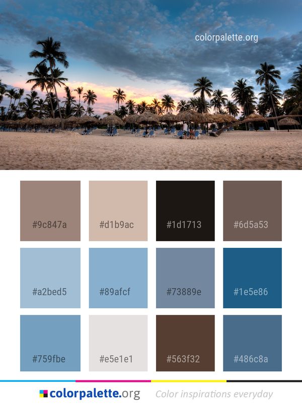 Sky Body Of Water Beach Color Palette