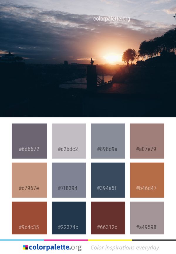 Sky Sunset Sunrise Color Palette