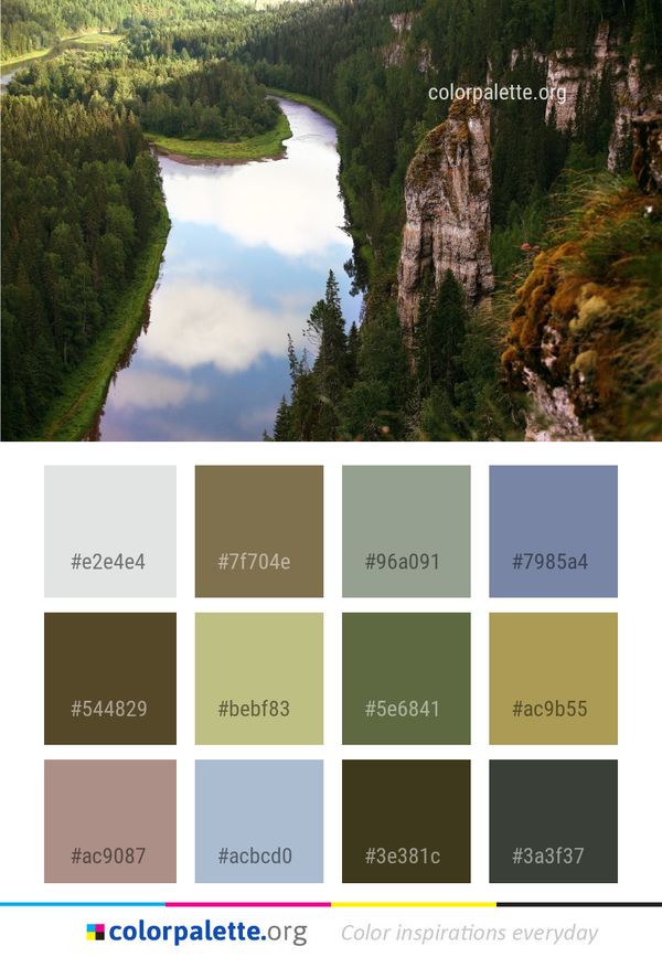 Nature Water Reserve Color Palette