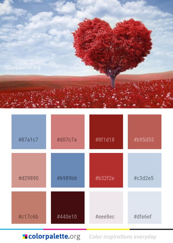 Red Sky Love Color Palette
