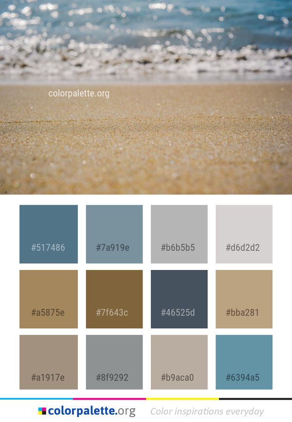 Sea Shore Wave Color Palette
