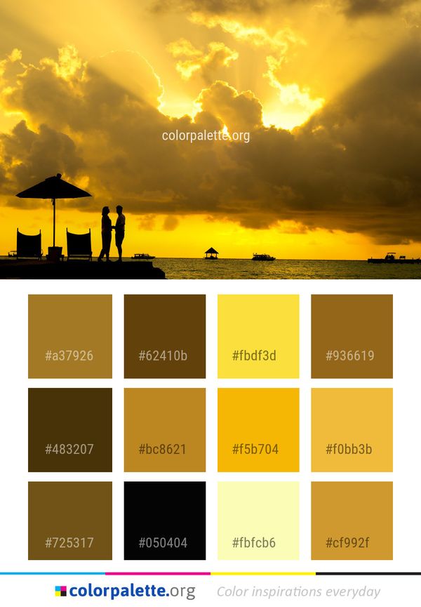 Sky Horizon Sunset Color Palette