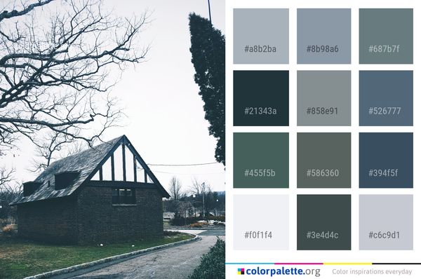 Sky Tree Landmark Color Palette