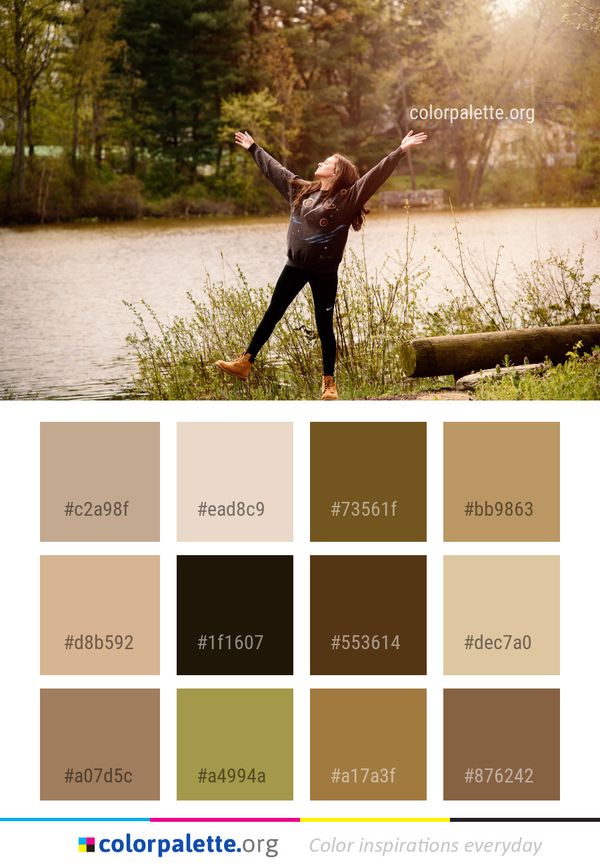 Water Nature Photograph Color Palette