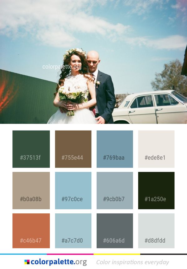 Photograph Bride Wedding Color Palette