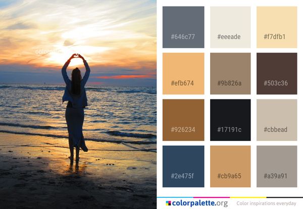 Sea Sky Body Of Water Color Palette