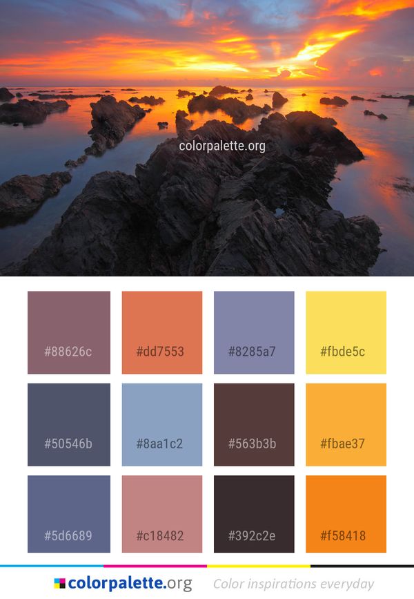 Sea Sky Rock Color Palette